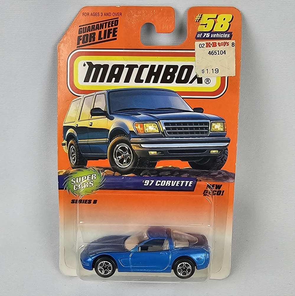Matchbox '97 Corvette Car Series 8 New